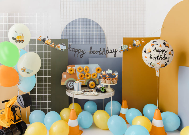 Construction Party Cupcake Toppers - Set of 6