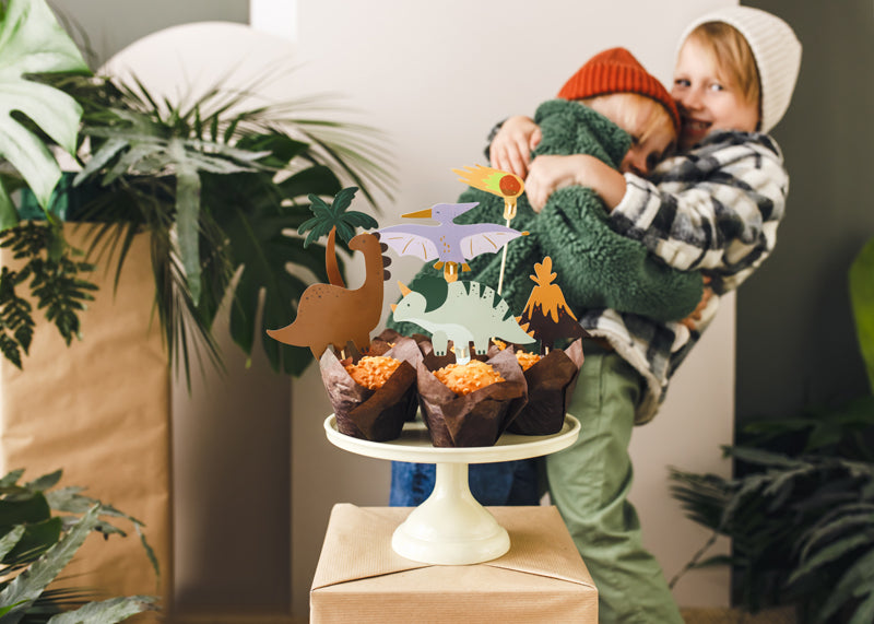 Dinosaur Party Cake Toppers - Set of 6