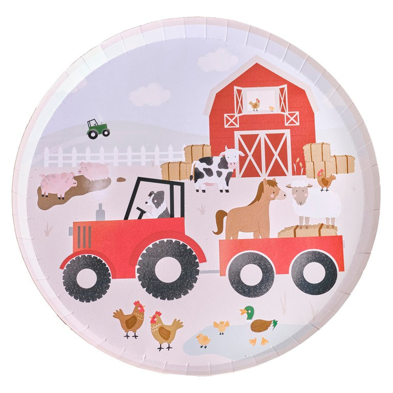 Farm Animals Eco Friendly Paper Plates
