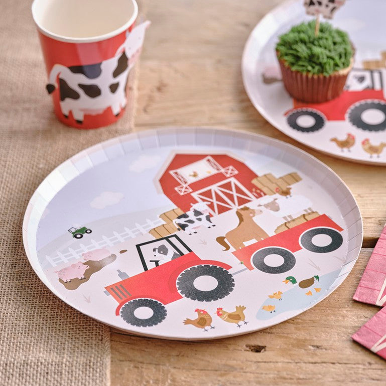 Farm Animals Eco Friendly Paper Plates