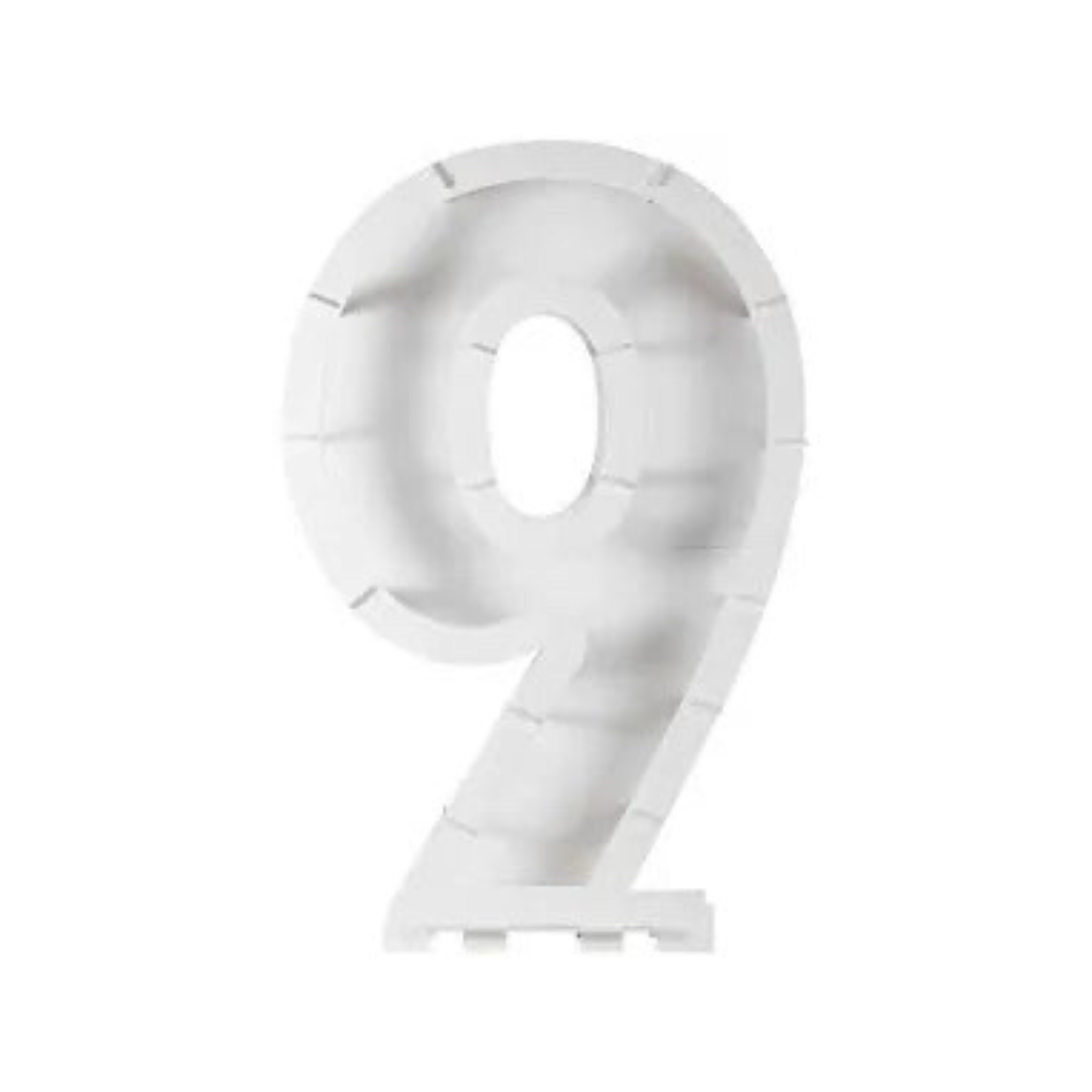 Balloon Mosaic Number 9 Stand