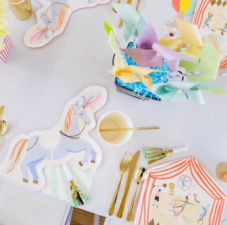 Circus Stallion Plates - Pack of 8