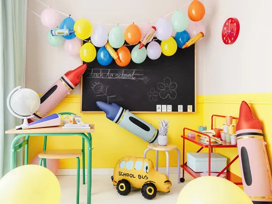 Crayon Foil Balloon - Blue