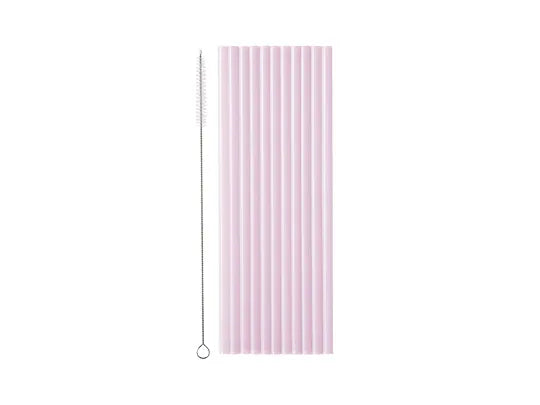 Pastel Lilac Reusable Drinking Straws - Pack of 12
