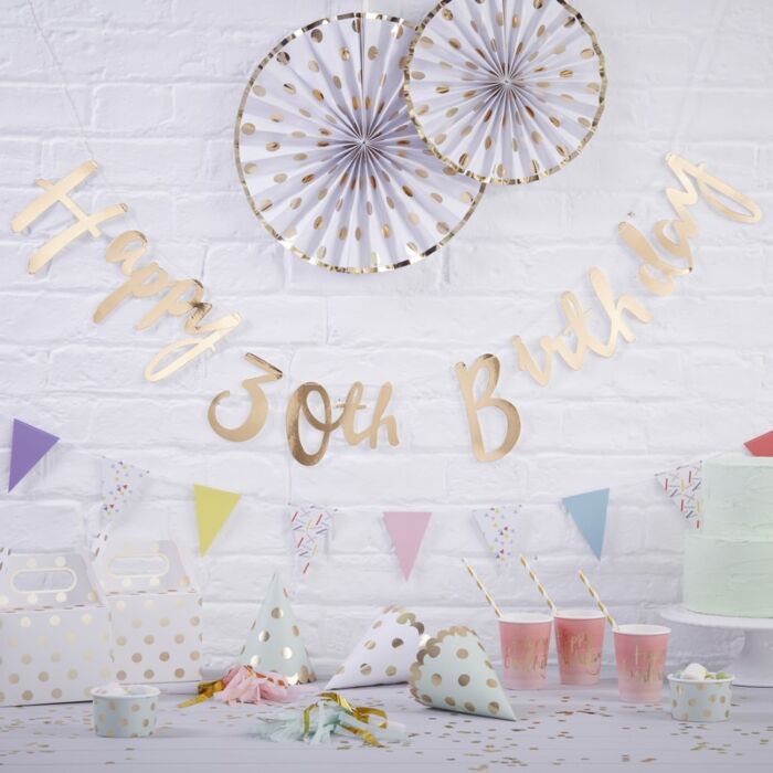 Happy 30th Birthday Bunting