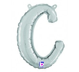 Script Letter Balloons - Silver