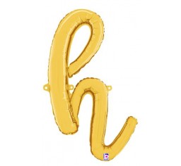 Script Letter Balloons - Gold