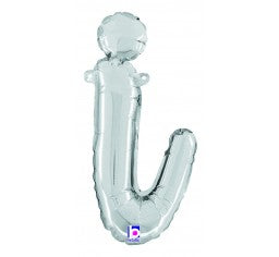 Script Letter Balloons - Silver
