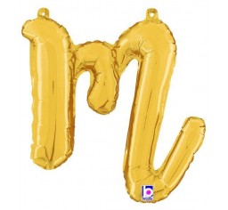 Script Letter Balloons - Gold