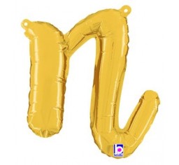 Script Letter Balloons - Gold