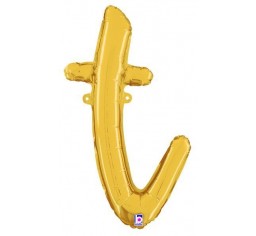 Script Letter Balloons - Gold