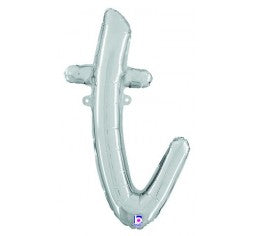Script Letter Balloons - Silver