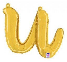 Script Letter Balloons - Gold