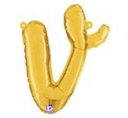 Script Letter Balloons - Gold