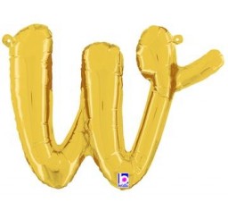 Script Letter Balloons - Gold