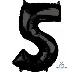 Black 66cm Number 5 Balloon
