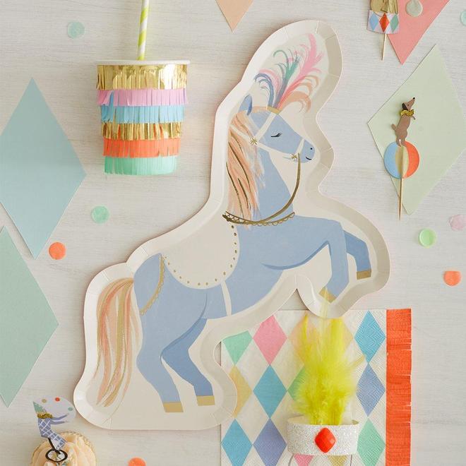 Circus Stallion Plates - Pack of 8
