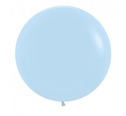 60cm Round Balloon - Matte Pastel Blue
