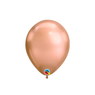 18cm Chrome Rose Gold Balloon - Pack of 5