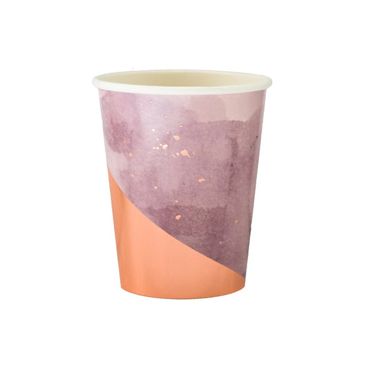 Watercolor Paper Cups - Pack of 8
