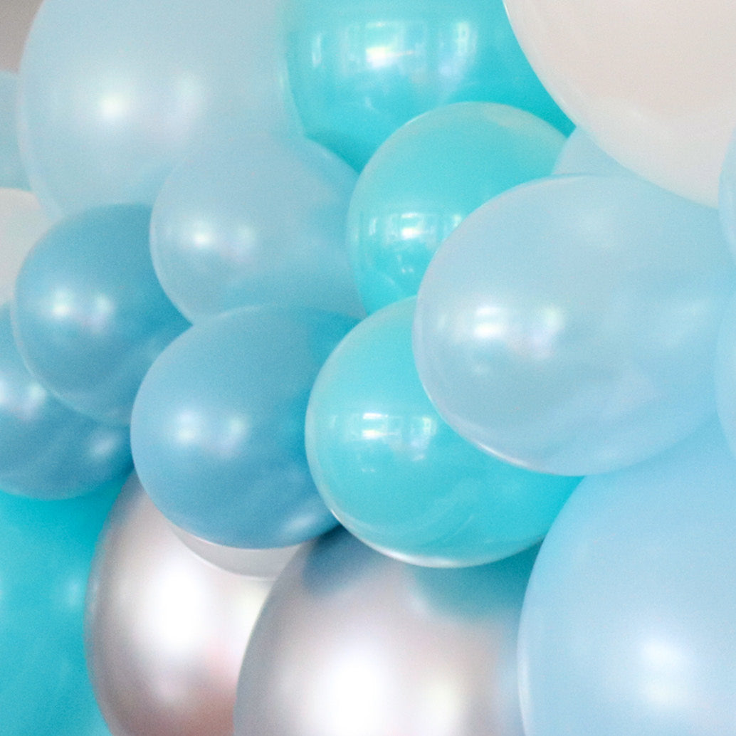 Balloon Garland Kit DIY - Blue + Silver