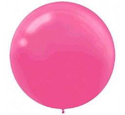 60cm Jumbo Round Balloon - Fuchsia Pink