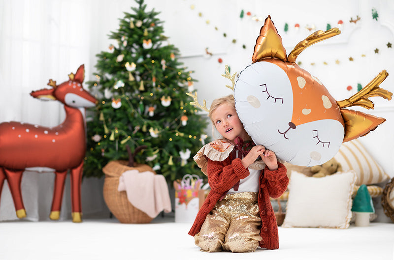Woodland Deer Head Foil Balloon