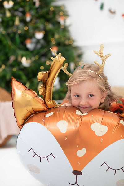 Woodland Deer Head Foil Balloon