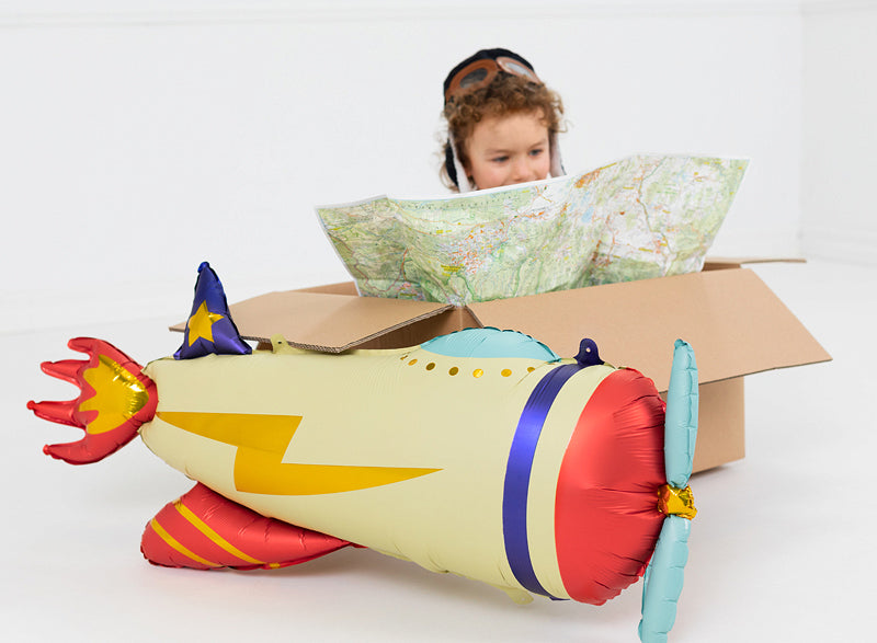 Jumbo Vintage Plane Foil Balloon