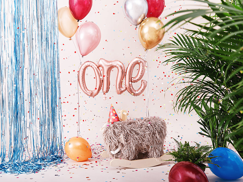 Foil Rose Gold Script 'One' Balloon