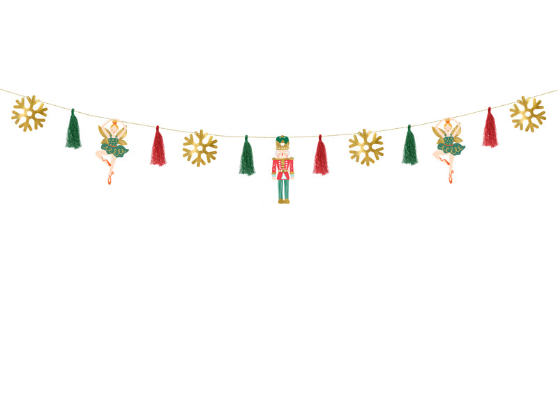 Nutcracker Paper Garland Kit