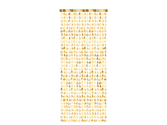 Gold Foil Christmas Tree Curtain Backdrop