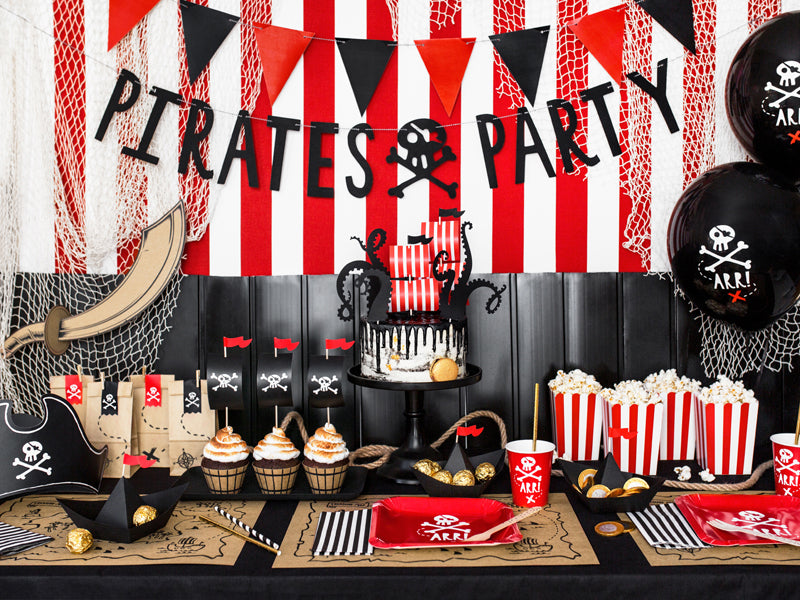 Pirate Party Treasure Map Paper Place Mats - Pack of 6