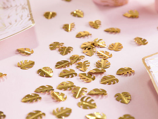 Confetti - Gold Monstera Leaves