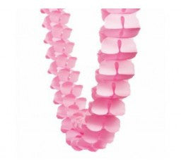 Classic Pink Honeycomb Garland