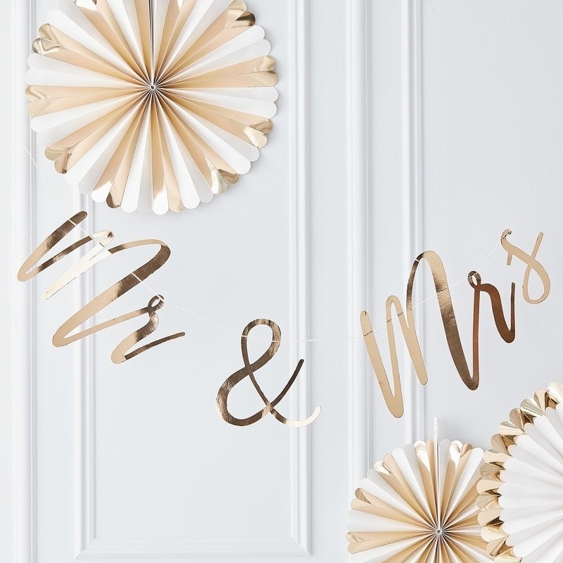 Mr + Mrs Gold Bunting