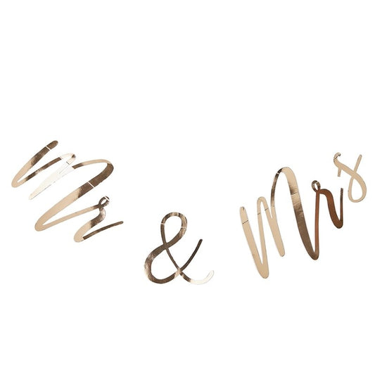 Mr + Mrs Gold Bunting