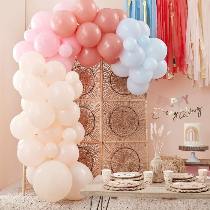 Balloon Arch Kit - Muted Boho Rainbow