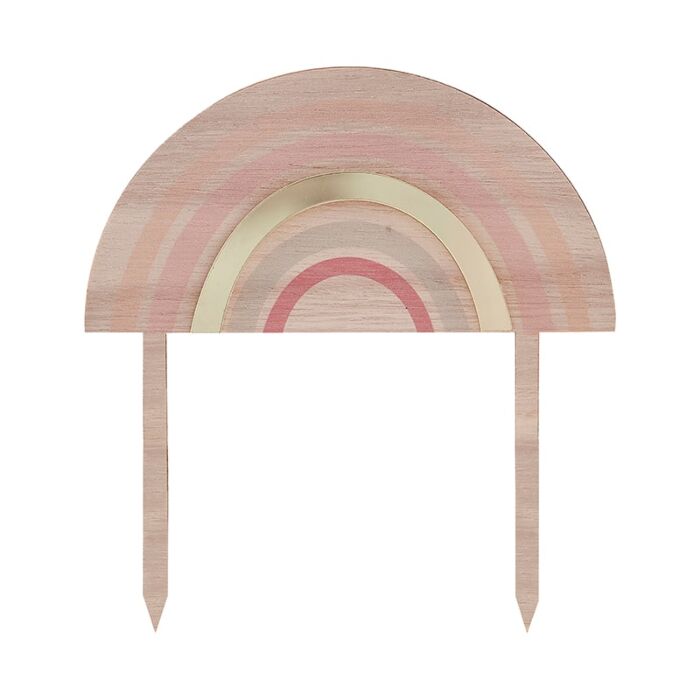 Happy Everything Wooden and Acrylic Rainbow Cake Topper