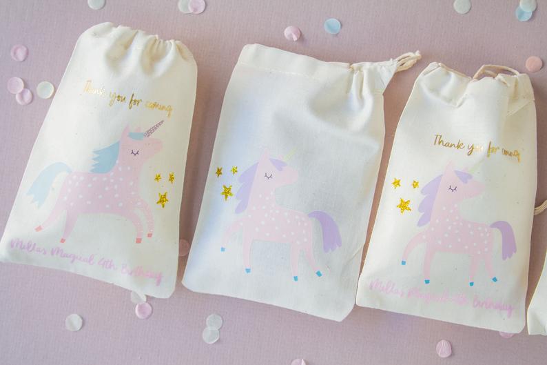 Calico Party Favour Bag - Unicorn Sparkle
