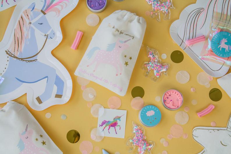 Calico Party Favour Bag - Unicorn Sparkle