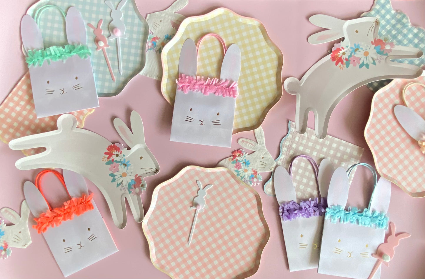 Spring Bunny Paper Plates - Pack of 8