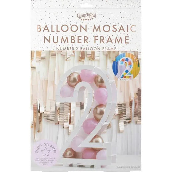 Balloon Mosaic Number 2 Stand