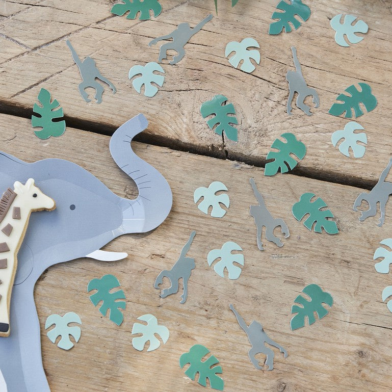 Monkey + Leaf Table Confetti