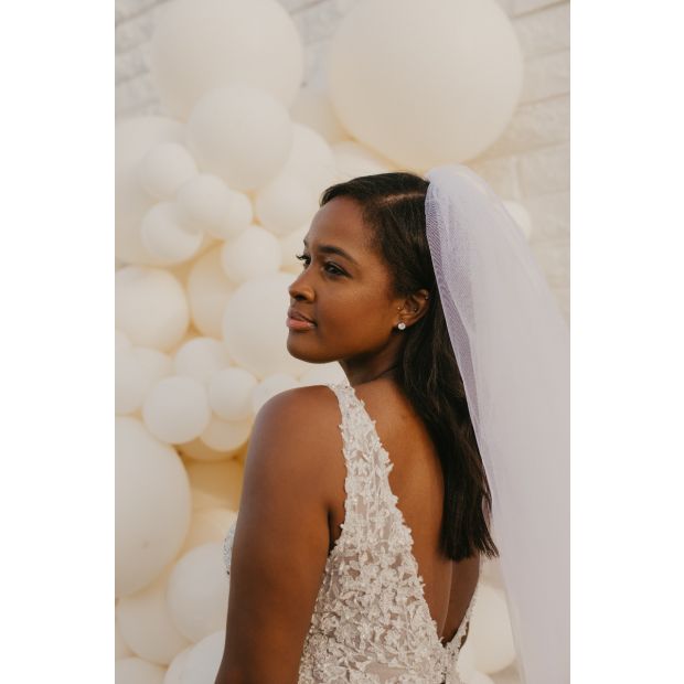 90cm Jumbo Round Balloon - Lace