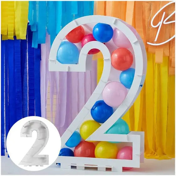 Balloon Mosaic Number 2 Stand