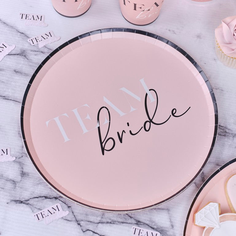 Team Bride Eco Friendly Hen Party Paper Plates