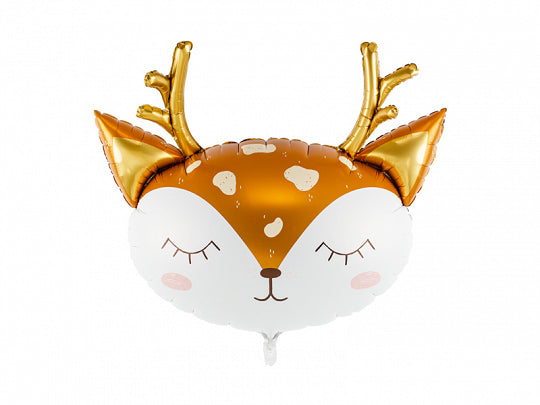 Woodland Deer Head Foil Balloon
