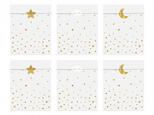 Little Star Paper Treat Bags + Stickers
