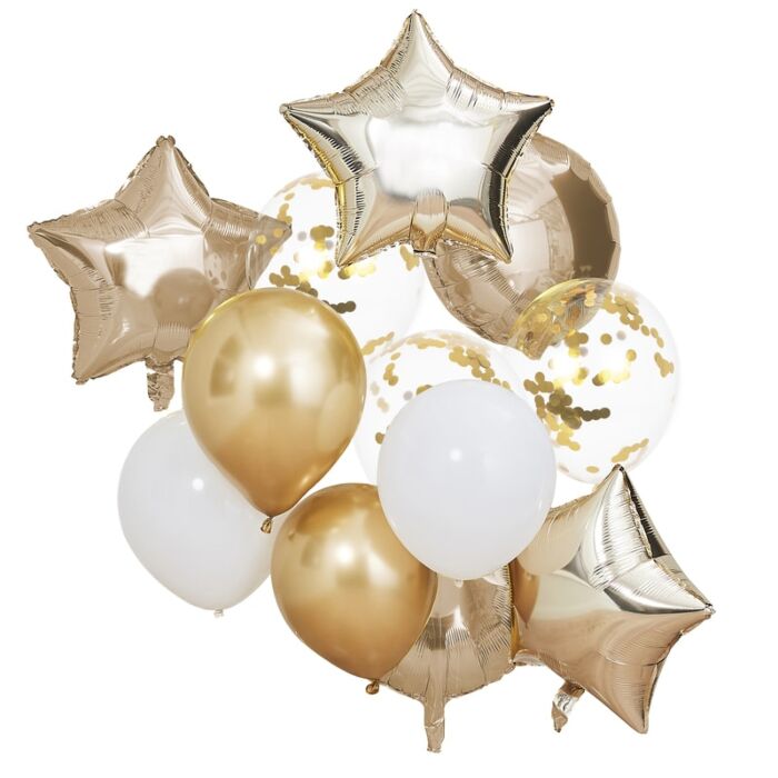 Metallic Gold Balloon Bundle